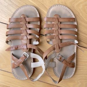 TUCKER + TATE Caramel light brown Leather Sandals